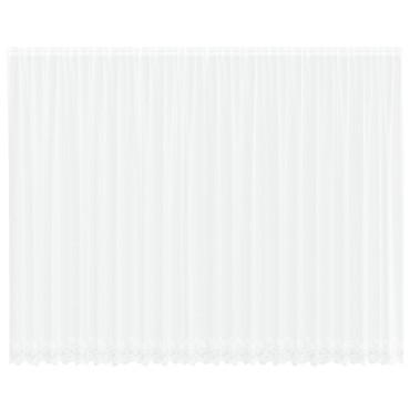 vidaXL Κουρτίνα Δαντέλας με κουρτίνες Λευκό 260x600cm Πολυεστέρας