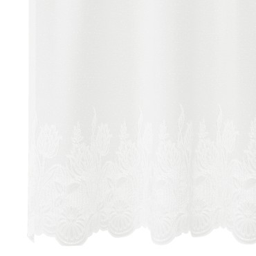 vidaXL Κουρτίνα Δαντέλας Λευκό 220x750cm Πολυεστέρας