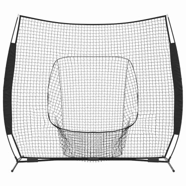 vidaXL Δίχτυ προπόνησης μπέιζμπολ Μαύρο 250 x 106 x 209 εκ.