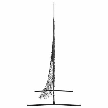 vidaXL Δίχτυ προπόνησης μπέιζμπολ Μαύρο 250 x 106 x 209 εκ.