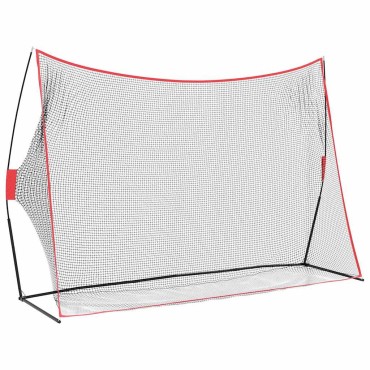 vidaXL Βοήθημα εκπαίδευσης γκολφ Μαύρο 314 x 92 x 214 εκ. Πολυεστέρας