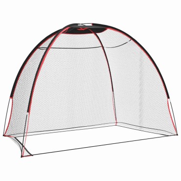 vidaXL Βοήθημα εκπαίδευσης γκολφ Μαύρο 314 x 150 x 206 εκ. Πολυεστέρας