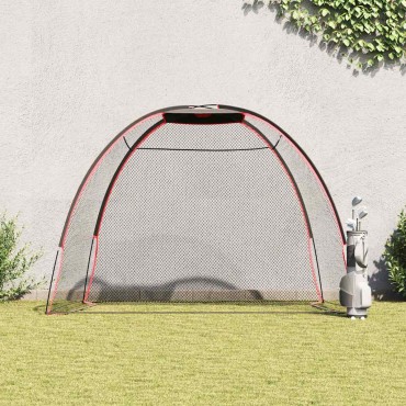 vidaXL Βοήθημα εκπαίδευσης γκολφ Μαύρο 314 x 150 x 206 εκ. Πολυεστέρας