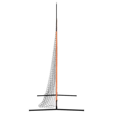 vidaXL Δίχτυ προπόνησης μπέιζμπολ Μαύρο 250 x 106,5 x 210 εκ.