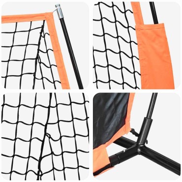 vidaXL Δίχτυ προπόνησης μπέιζμπολ Μαύρο 250 x 106,5 x 210 εκ.