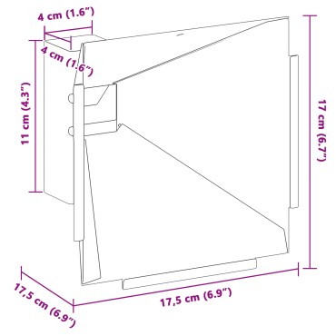 vidaXL Στόχος-παγίδα σφαιριδίων Μαύρο 17,5 x 17,5 x 17 εκ Ατσάλι