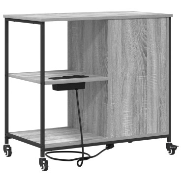 vidaXL Ντουλάπα με Σταθμό Φόρτισης 76x41x72cm Επεξεργασμένο Ξύλο 1 τεμ.