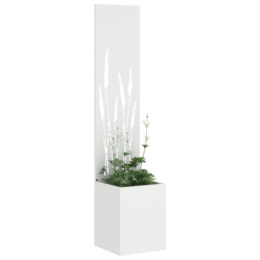 vidaXL Οθόνη Ιδιωτικότητας Κήπου Λευκό 32 x 32 x 150 εκ
