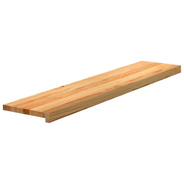 vidaXL Πατάκια Σκάλας 2 τεμ. Ανοιχτό Καφέ 120x25x2 cm Ξύλο Δρυός