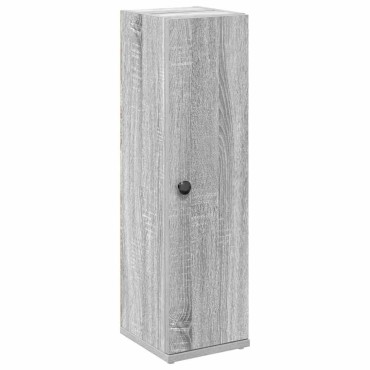 vidaXL Ντουλάπι μπάνιου με θήκη για ρολό Γκρι Sonoma 20,5x22x72cm