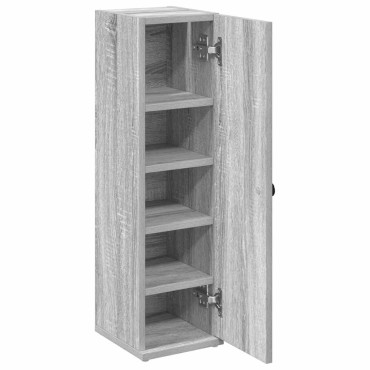 vidaXL Ντουλάπι μπάνιου με θήκη για ρολό Γκρι Sonoma 20,5x22x72cm