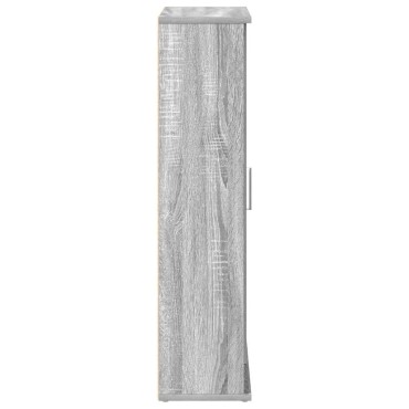 vidaXL Ντουλάπι μπάνιου με θήκη για ρολό Γκρι Sonoma 39x22x90cm