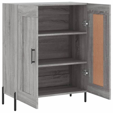 vidaXL Ντουλάπι Γκρι Sonoma 69,5x34x90cm από Επεξεργασμένο Ξύλο 1 τεμ.