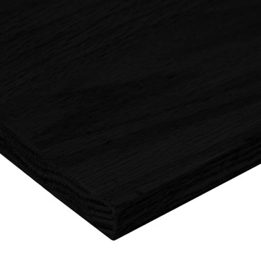 vidaXL Πατάκια Σκάλας 4 τεμ. Καφέ-Μαύρο 80x25x2 cm Ξύλο Δρυός