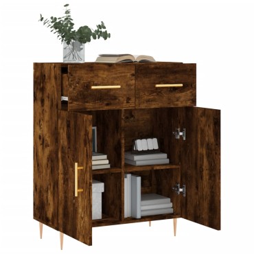 vidaXL Ντουλάπι Καπνιστή Δρυς 69,5x34x90cm Επεξεργασμένο Ξύλο 1 τεμ.