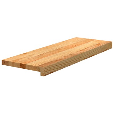 vidaXL Πατάκια Σκάλας 8 τεμ. Ανοιχτό Καφέ 70x30x2 cm Ξύλο Δρυός