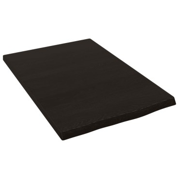 vidaXL Πάγκος Μπάνιου Σκούρο Καφέ 40x60x2 εκ. Επεξ. Μασίφ Ξύλο