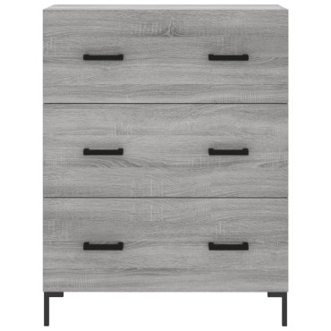 vidaXL Ντουλάπι Γκρι Sonoma 69,5x34x180cm Επεξεργασμένο Ξύλο 1 τεμ.