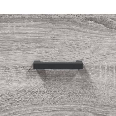 vidaXL Ντουλάπι Γκρι Sonoma 69,5x34x180cm Επεξεργασμένο Ξύλο 1 τεμ.