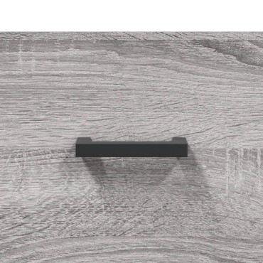 vidaXL Ντουλάπι Γκρι Sonoma 69,5x34x180cm Επεξεργασμένο Ξύλο 1 τεμ.