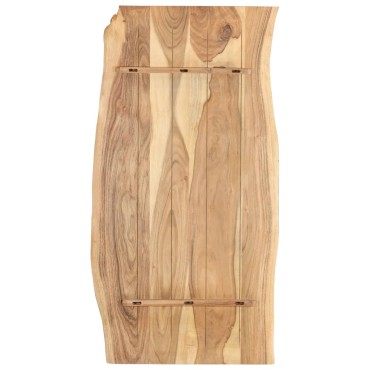 vidaXL Επιφάνεια Τραπεζιού 118x(50-60)x2,5cm Μασίφ Ξύλο Ακακίας 1 τεμ.