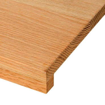vidaXL Περβάζια παραθύρων 2 τεμ. Αν. Καφέ 80x40x2 εκ. Μασίφ Ξύλο Δρυός