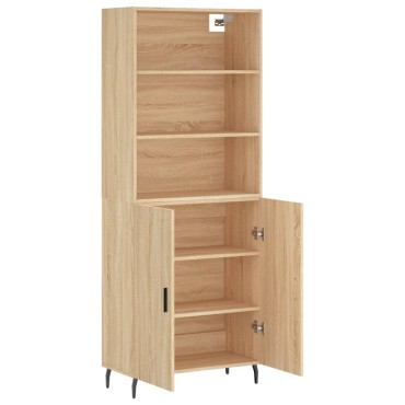 vidaXL Ντουλάπι Sonoma δρυς 69,5x34x180cm από Επεξεργασμένο Ξύλο 1 τεμ.