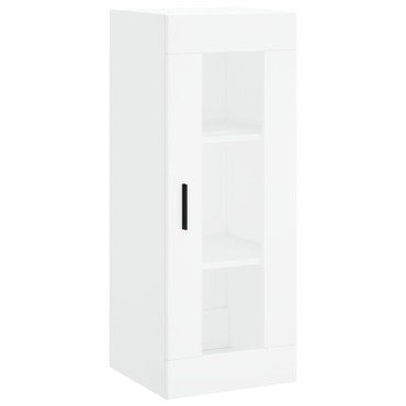 vidaXL Ντουλάπι Λευκό 34,5x34x180cm από Επεξεργασμένο Ξύλο 1 τεμ.