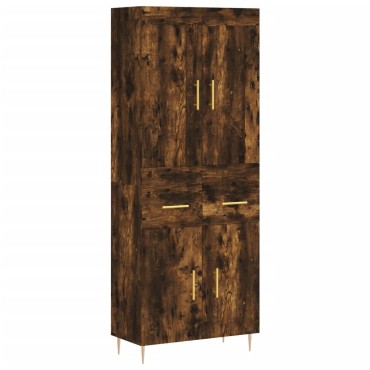 vidaXL Ντουλάπι Καπνιστή Δρυς 69,5x34x180cm από Επεξεργασμένο Ξύλο 1 τεμ.