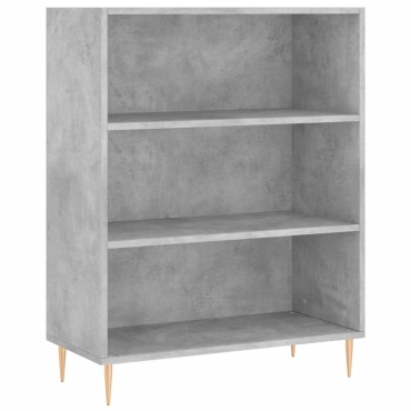 vidaXL Ντουλάπι Γκρι Σκυροδέματος 69,5x34x180cm Επεξεργασμένο Ξύλο 1 τεμ.