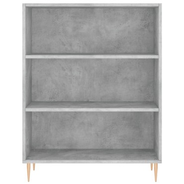 vidaXL Ντουλάπι Γκρι Σκυροδέματος 69,5x34x180cm Επεξεργασμένο Ξύλο 1 τεμ.