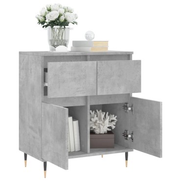 vidaXL Ντουλάπι Γκρι Σκυροδέματος 60x35x70cm Επεξεργασμένο Ξύλο 1 τεμ.