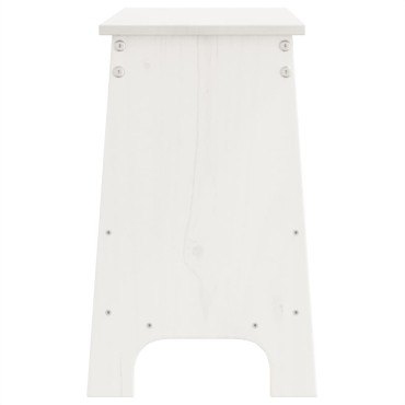 vidaXL Παγκάκι Χολ Λευκό 100x28x45cm από Μασίφ Ξύλο Πεύκου 1 τεμ.