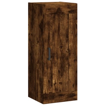 vidaXL Ντουλάπι Τοίχου Καπνιστή Δρυς 34,5x34x90cm Επεξεργ. Ξύλο 1 τεμ.