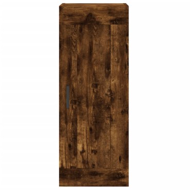 vidaXL Ντουλάπι Τοίχου Καπνιστή Δρυς 34,5x34x90cm Επεξεργ. Ξύλο 1 τεμ.
