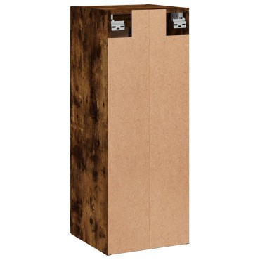 vidaXL Ντουλάπι Τοίχου Καπνιστή Δρυς 34,5x34x90cm Επεξεργ. Ξύλο 1 τεμ.