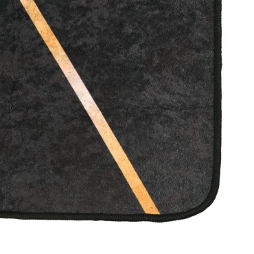 vidaXL Χαλί Πλενόμενο Μαύρο και Χρυσό 80x150cm