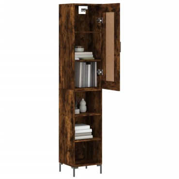 vidaXL Ντουλάπι Καπνιστή δρυς 34,5x34x180cm από Επεξεργασμένο Ξύλο 1 τεμ.