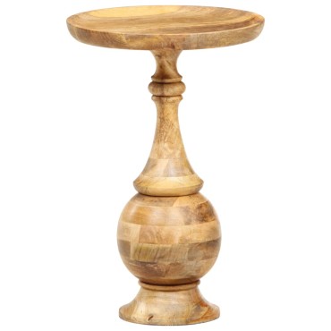 vidaXL Τραπεζάκι Βοηθητικό Στρογγυλό 43x43x66cm Μασίφ Ξύλο Μάνγκο 1 τεμ.