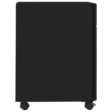 vidaXL Αρχειοθήκη Φορητή Μαύρη 30x45x59cm Ατσάλινη 1 τεμ.