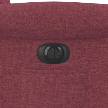 vidaXL Πολυθρόνα Ανακλινόμενη Ηλεκτρική Μπορντό Υφασμάτινη