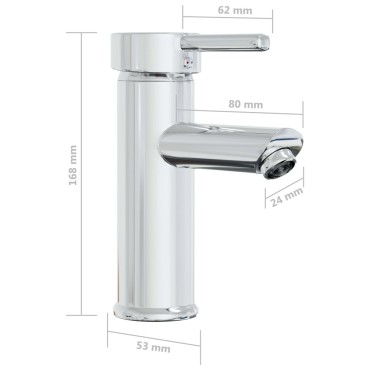 vidaXL Νιπτήρας Ένθετος Λευκός 42 x 39 x 18 εκ. Κεραμικός με Βρύση