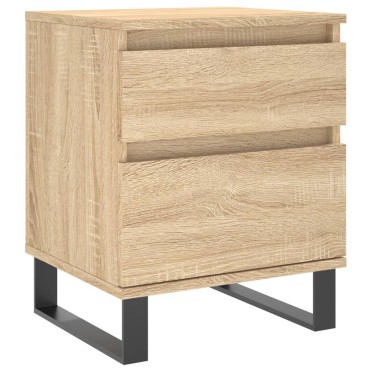 vidaXL Κομοδίνο Sonoma Δρυς 40x35x50cm από Επεξεργ. Ξύλο 1 τεμ.