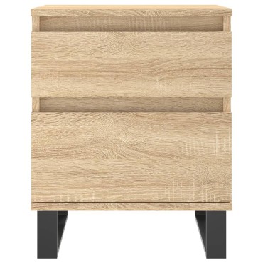 vidaXL Κομοδίνο Sonoma Δρυς 40x35x50cm από Επεξεργ. Ξύλο 1 τεμ.