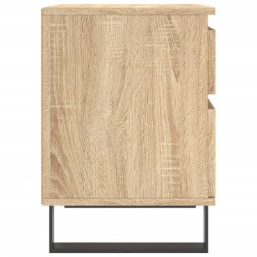 vidaXL Κομοδίνο Sonoma Δρυς 40x35x50cm από Επεξεργ. Ξύλο 1 τεμ.