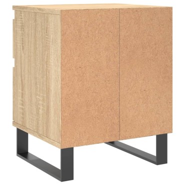 vidaXL Κομοδίνο Sonoma Δρυς 40x35x50cm από Επεξεργ. Ξύλο 1 τεμ.