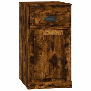 vidaXL Ντουλάπι με Συρτάρι Καπνιστή Δρυς 40x50x75cm Επεξεργ. Ξύλο 1 τεμ.
