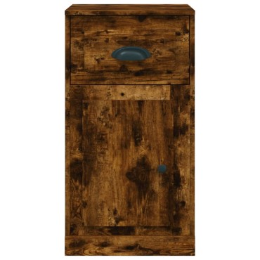 vidaXL Ντουλάπι με Συρτάρι Καπνιστή Δρυς 40x50x75cm Επεξεργ. Ξύλο 1 τεμ.
