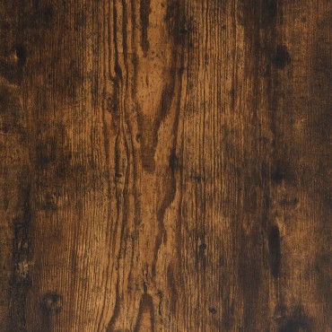 vidaXL Κομοδίνα 2 τεμ. Καπνιστή Δρυς 40x40x50cm Επεξεργ. Ξύλο