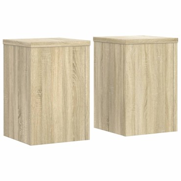 vidaXL Βάσεις Φυτών 2 Τεμ. Sonoma Δρυς 20x20x30 εκ. Επεξεργασμένο Ξύλο